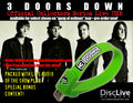 3 Doors Down 2012 Tour Limited Edition USB Wristbands